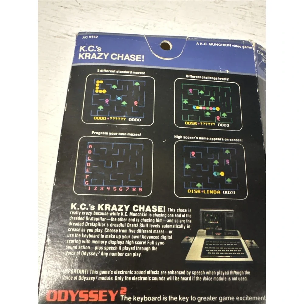 1982 Magnavox Odyssey 2 KC's Krazy Chase‎ CIB Rare